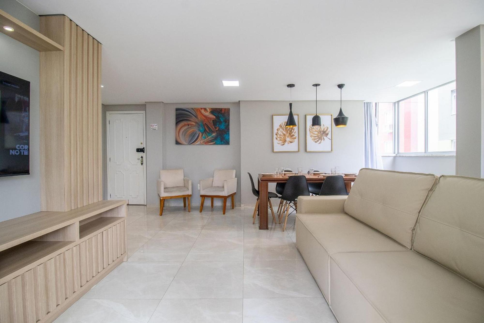 Brc71 - Quadra Mar, Lindo Espaco, Churrasq, Sacada Apartamento *